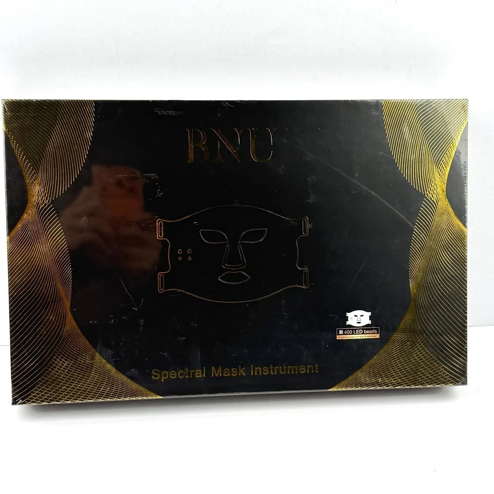 BNU Wireless LED Light Therapy Face Mask 400 Beads Anti Aging Skincare Tool - Picture 10 of 13
